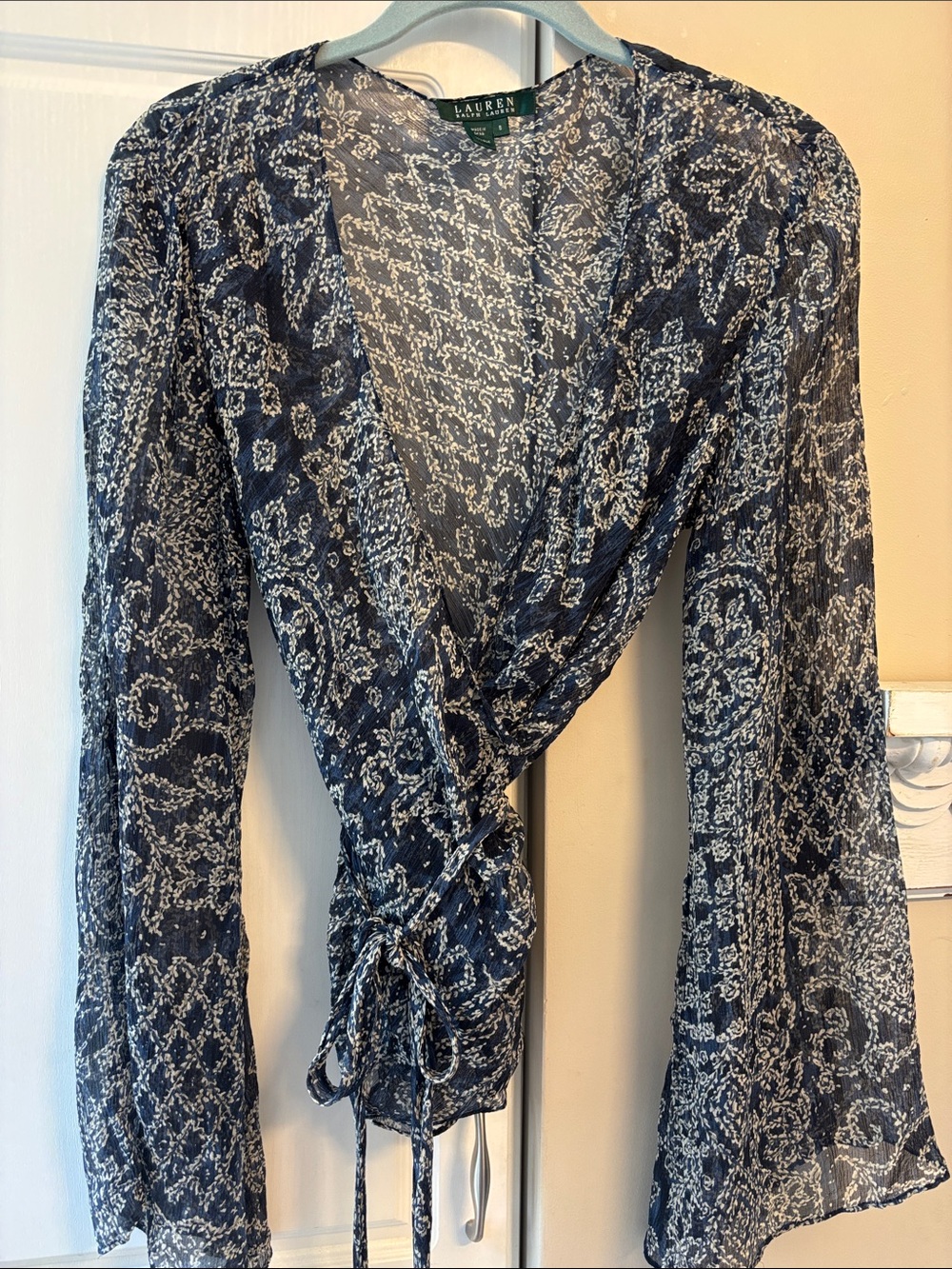 Ralph Lauren silk wrap blouse